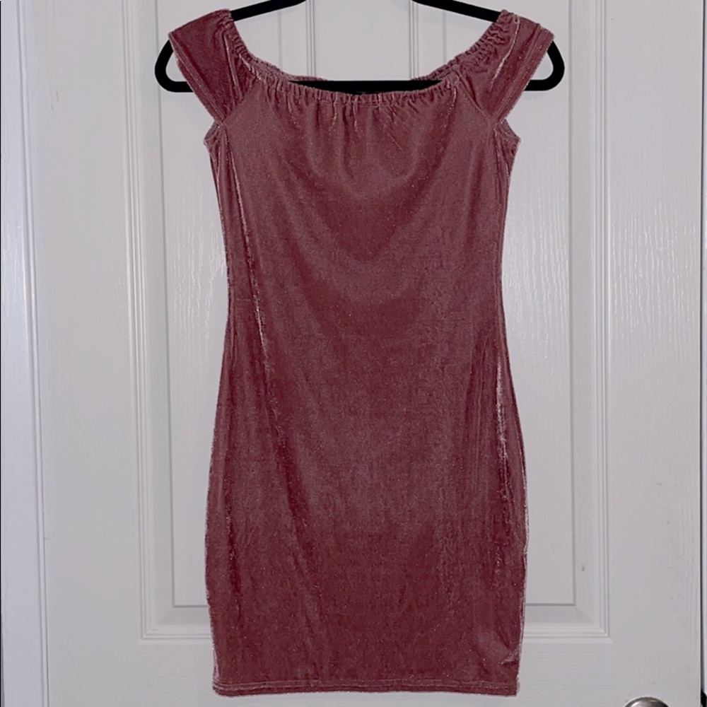 off the shoulder mini dress